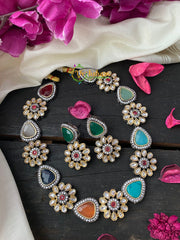 Navarathna Kundan Short Neckpiece -G2718
