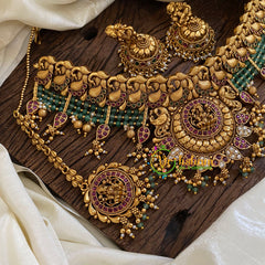 Gold Look Alike Lakshmi High Neck Choker-G10331