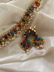 Navarathna AD Stone Choker-G3395