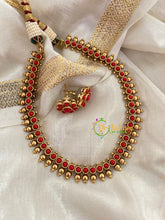 Dark Red Simple Choker-G3428