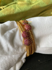 Pink Imitation Stone Bangle -G1813