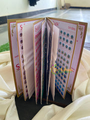 Cocktail Stone Sticker Bindi Book-Swastik-BB070