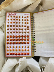 Cocktail Stone Sticker Bindi Book-Swastik-BB070