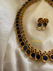 Simple Traditional Kemp Neckpiece-Blue-G3384