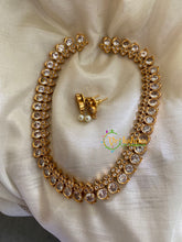 Simple Traditional Kemp Neckpiece-White-G3386