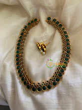 Simple Traditional Kemp Neckpiece-Green-G3382