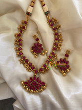 Reversible Addigai Neckpiece- Red or Green-G3379