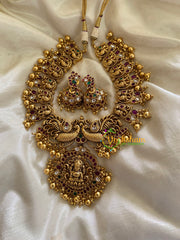 Premium Gold Look Alike Lakshmi Neckpiece-G3425