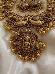 Premium Gold Look Alike Lakshmi Neckpiece-G3425