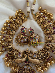 Premium Gold Look Alike Lakshmi Neckpiece-G3425