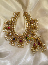Navarathna Guttapusalu Choker -Multicolor -G3426