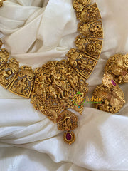 Gold Look Alike Shri Vishnu Dasavathar Neckpiece-G3410