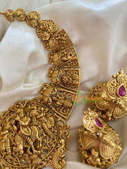 Gold Look Alike Shri Vishnu Dasavathar Neckpiece-G3410