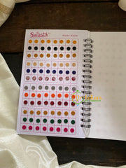 Color Glitter Sticker Bindi- Swastik Zari Bindi-BB037
