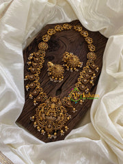 Premium AD Stone Pendant Lakshmi Haram-G9714