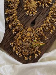 Premium AD Stone Pendant Lakshmi Haram-G9714