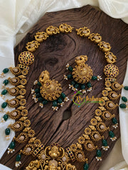 Premium AD Stone Pendant Lakshmi Haram-G9711