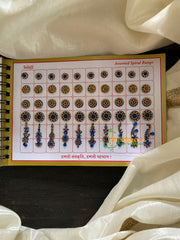 Cocktail Stone Bridal Bindi Book-Swastik Short-BB039