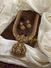 Premium Kaasumala Lakshmi Pendant Haram-Gold Bead -G9708