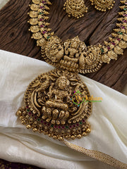 Premium Kaasumala Lakshmi Pendant Haram-Gold Bead -G9708