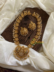 Premium AD Stone Pendant Lakshmi Haram-G9715