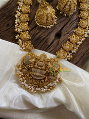 Premium AD Stone Pendant Lakshmi Haram-G9715