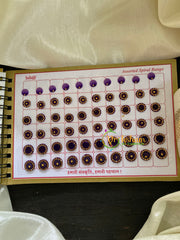 Cocktail Stone Sticker Bindi Book-Swastik Short-BB040