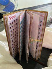 Cocktail Stone Sticker Bindi Book-Swastik Long-BB041