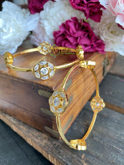 Festive Floral Stone Bangles -G1744