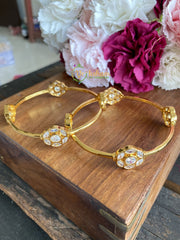 Festive Floral Stone Bangles -G1744