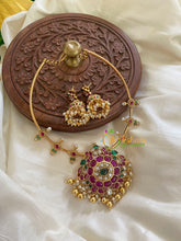 Premium AD Stone Pendant Hasli-Gold-G5616