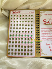 Cocktail Stone Sticker Bindi Book-Swastik Long-BB041