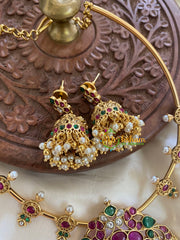 Premium AD Stone Pendant Hasli-Gold-G5616