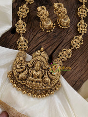 Traditional Lakshmi Haaram with jhumkas-G9730