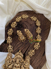 Traditional Lakshmi Haaram with jhumkas-G9730
