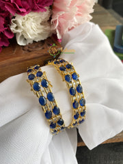 Blue White AD Stone Bangles -G1751