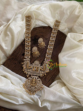 American Diamond Temple Lakshmi Haram-G9703