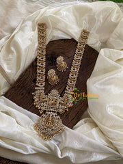 American Diamond Temple Lakshmi Haram-G9703