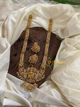 American Diamond Temple Lakshmi Haram-G9702