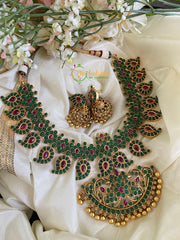 Traditional Precious Kemp Maanga Short Neckpiece -G2803