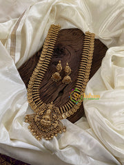 Premium Coin Style Lakshmi Haram -Temple Haram-Gold Bead -G9726