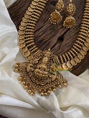 Premium Coin Style Lakshmi Haram -Temple Haram-Gold Bead -G9726