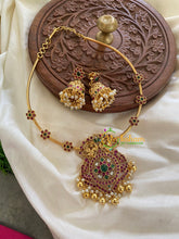 Premium AD Stone Peacock Hasli-Gold-G5657