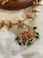 Premium AD Stone Pendant Hasli-Chandh-Green-G5658