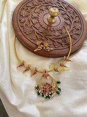 Premium AD Stone Pendant Hasli-Chandh-Green-G5658