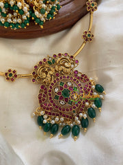 Premium AD Stone Peacock Hasli-Green-G5656