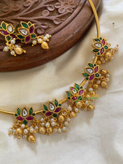 Premium AD Stone Lotus Hasli-Gold-G5648