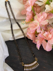 Traditional AD Stone Pendant Mangalsutra-Spears-G2757