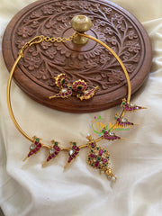 Premium AD Stone Hasli-Parrot-Gold Pearl-G5651