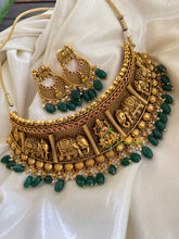 Premium Lakshmi Choker -Temple High Neck Choker -G3447